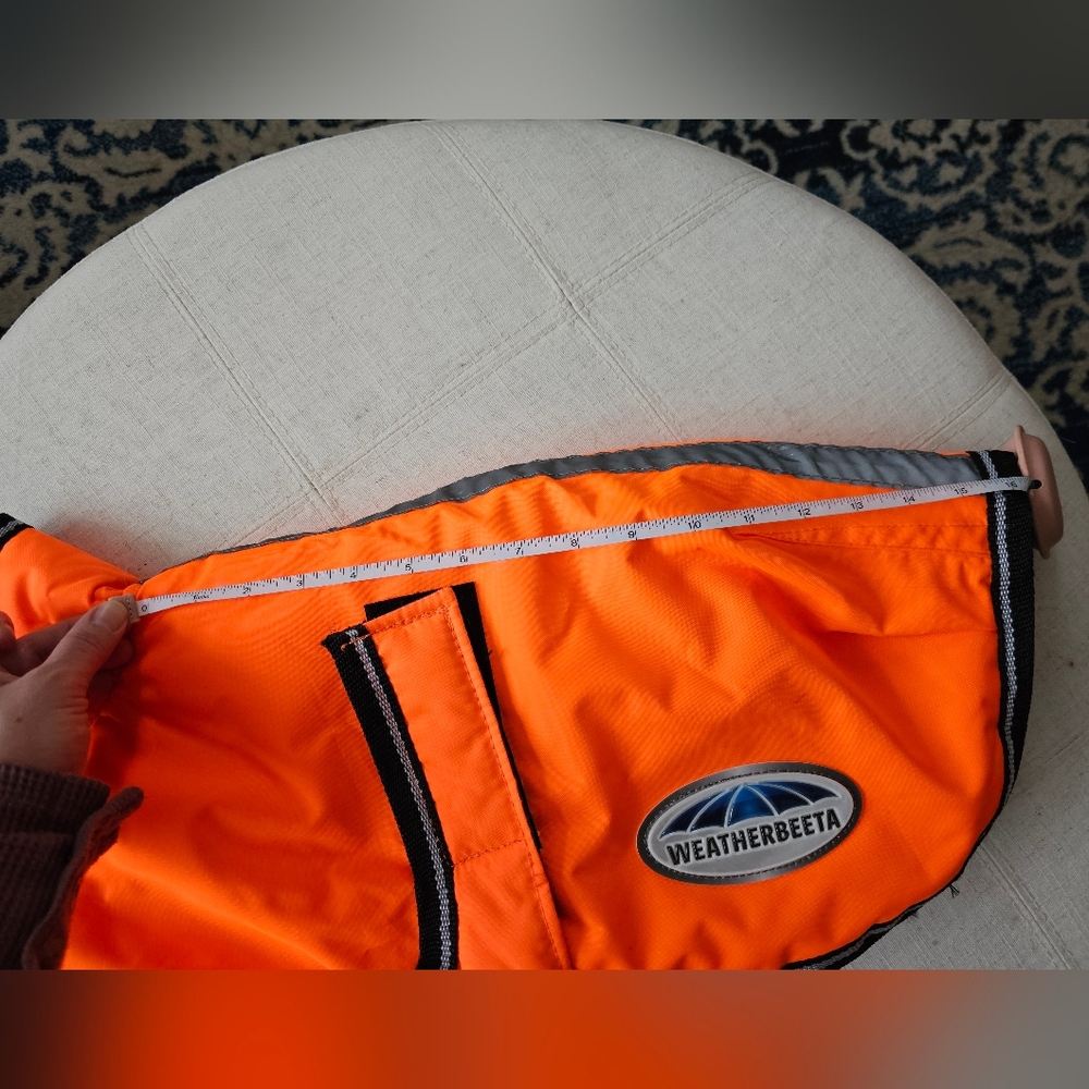 Weatherbeeta Reflective 300D Orange Deluxe Dog Parka - Picture 6 of 6
